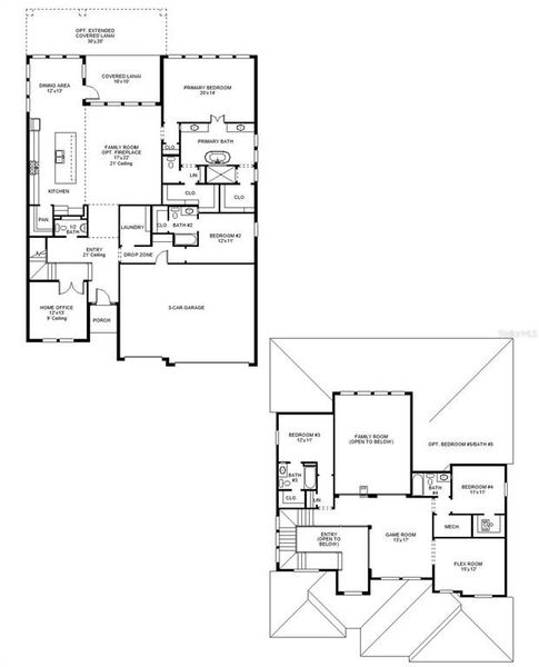 2D floor plan layout of this home in Star Farms at Lakewood Ranch, Bradenton, FL (Image 2). 2D floor plan layout of this home in Star Farms at Lakewood Ranch, Bradenton, FL (Image 2).