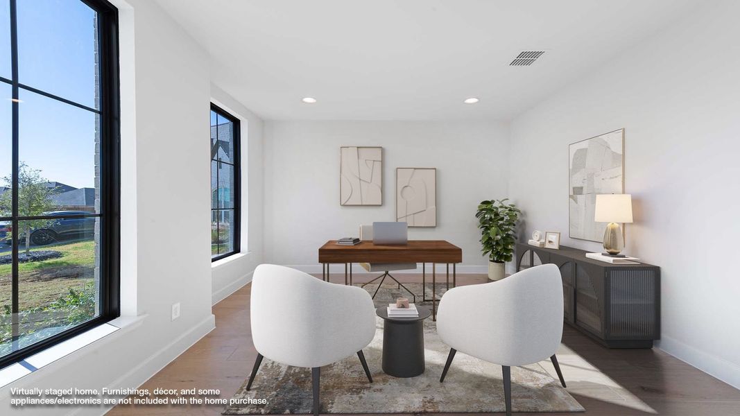 Representative furnished interior of a home built from the 4891W by Perry Homes in Sonoma Verde, Rockwall (Image 8).