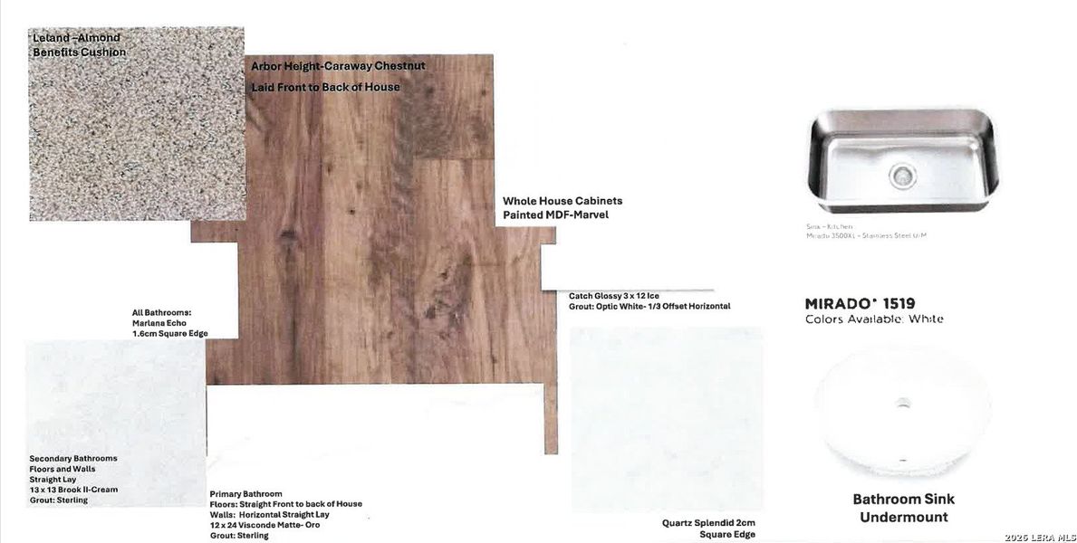 Sample of building materials used in homes in Summerlin, San Antonio (Image 4). Sample of building materials used in homes in Summerlin, San Antonio (Image 4).