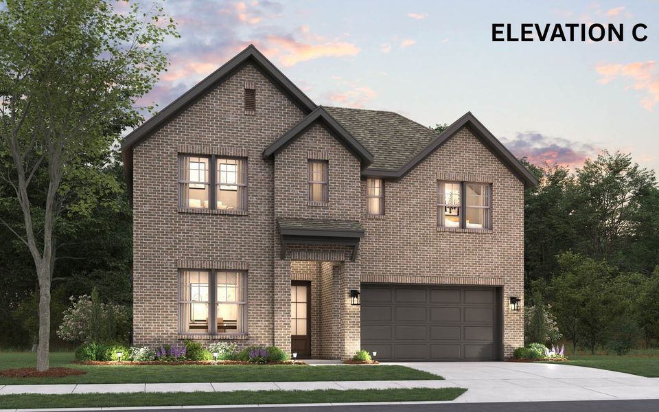 Representative exterior photo of a completed home built from the Wheeler by Cambridge Homes in Ribbonwood, Aubrey, TX (Image 21). Representative exterior photo of a completed home built from the Wheeler by Cambridge Homes in Ribbonwood, Aubrey, TX (Image 21).