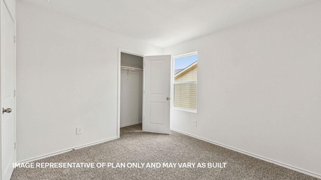 Representative unfurnished interior of a home built from the The Lyndon by D.R. Horton in Valverde, Bastrop (Image 27).