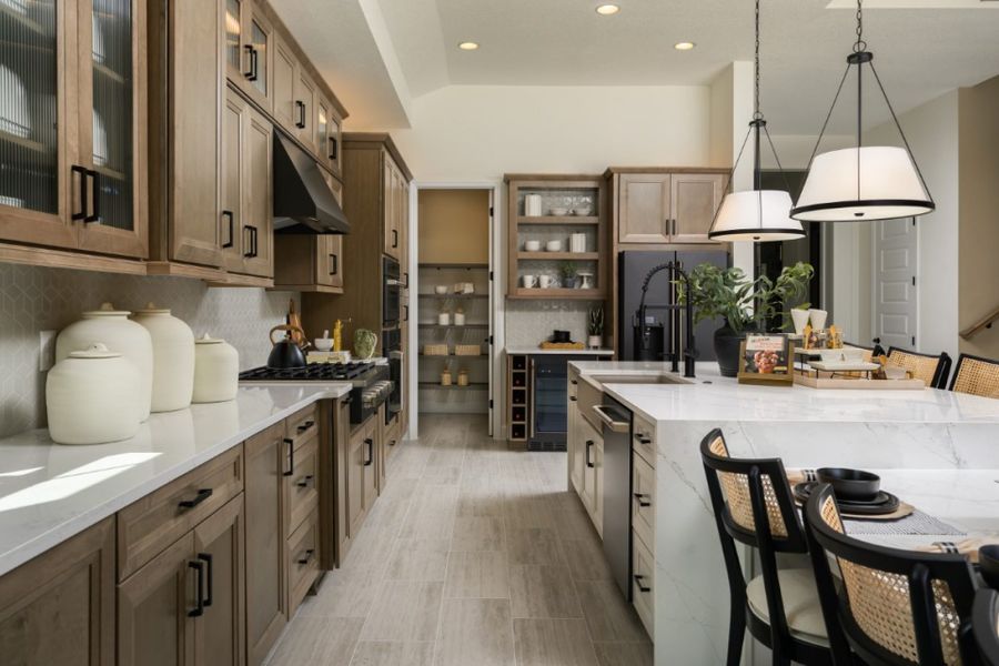Representative furnished interior of a home built from the Bayport II by Homes by WestBay in Longleaf at Grand Park, Sarasota (Image 19).