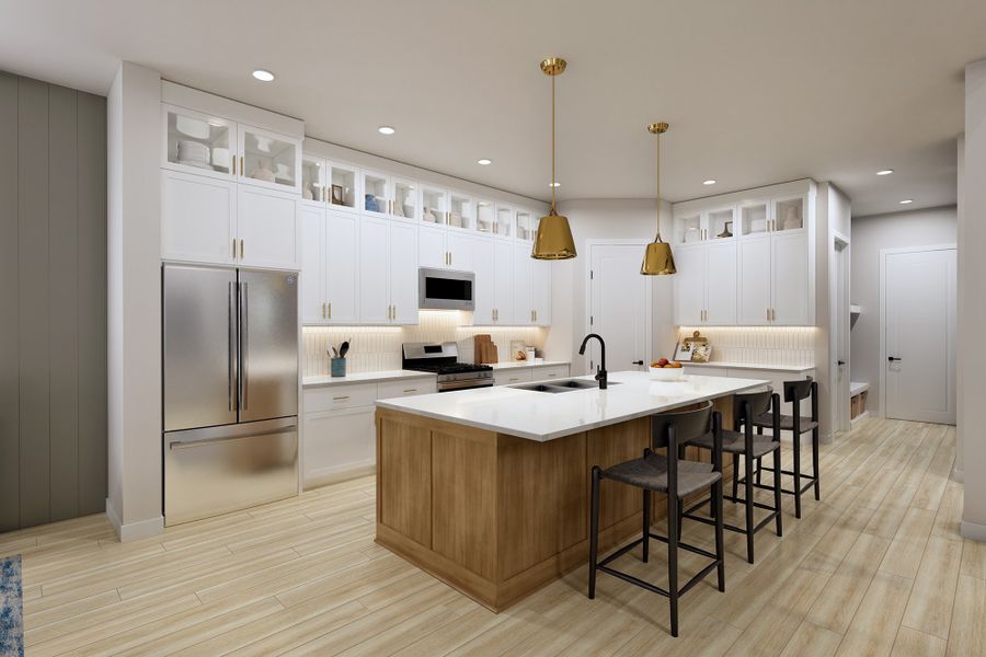 Representative furnished interior of a home built from the The Rockwall by David Weekley Homes in Walden Creek – Summit Collection, Montgomery (Image 5).