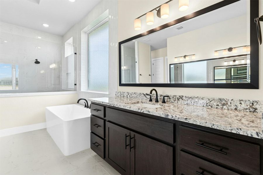 Furnished interior view inside a new home in Leander Estates, Leander (Image 9).