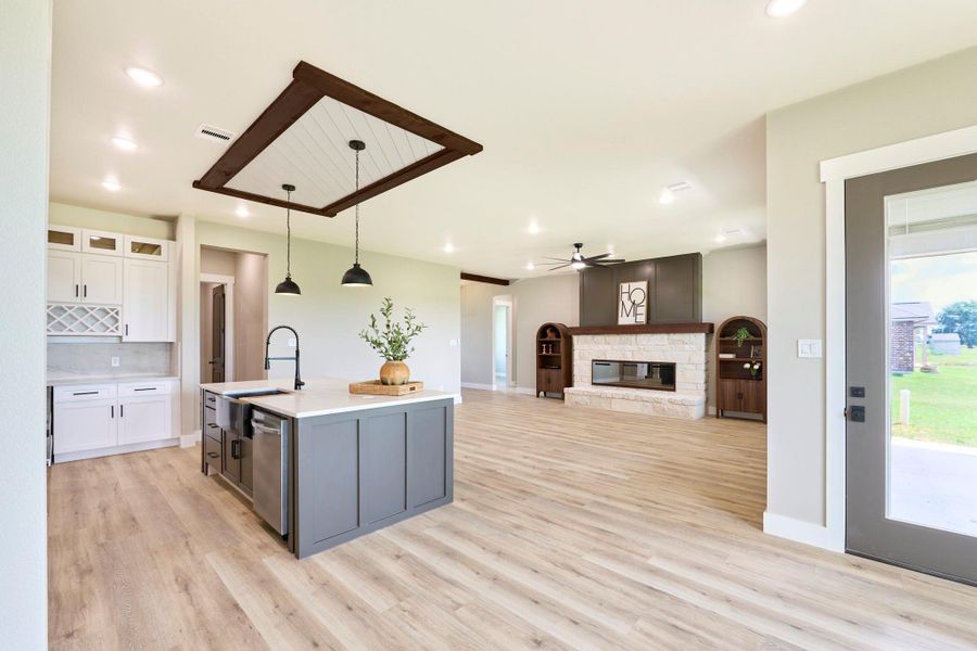 Furnished interior view inside a new home in , Angleton (Image 6).