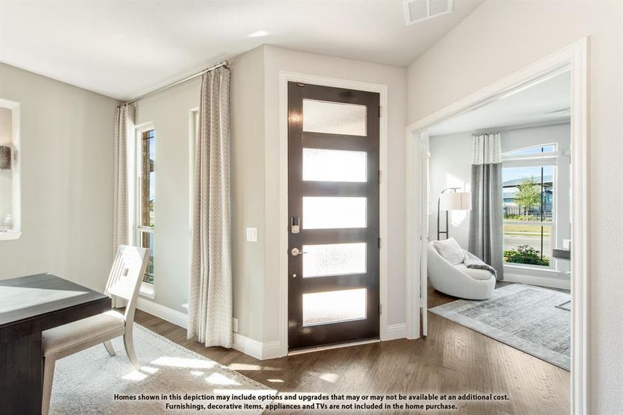 Furnished interior view inside a new home in Painted Tree, McKinney (Image 3).