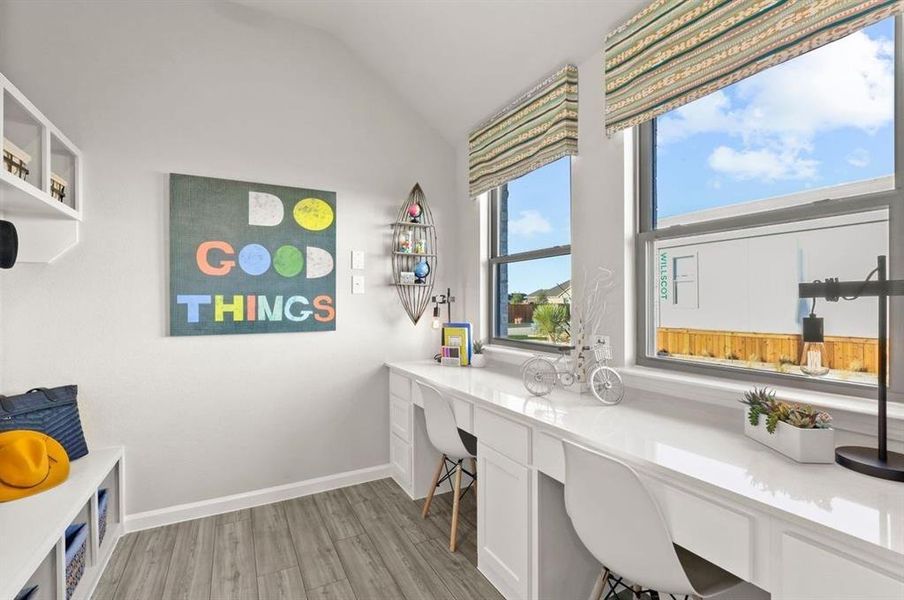 Home management in the Diamond home plan by Trophy Signature Homes – REPRESENTATIVE PHOTO Home management in the Diamond home plan by Trophy Signature Homes – REPRESENTATIVE PHOTO