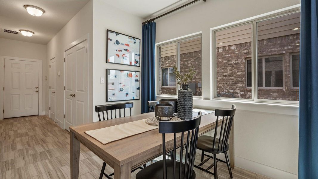 Furnished interior view inside a new home in Saddle Creek Twinhomes, Georgetown (Image 26). Furnished interior view inside a new home in Saddle Creek Twinhomes, Georgetown (Image 26).