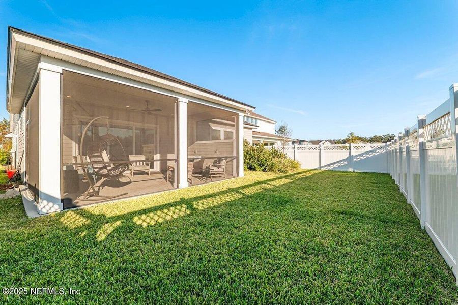 Exterior details and patio area of a home in Courtney Chase, St. Augustine (Image 4).