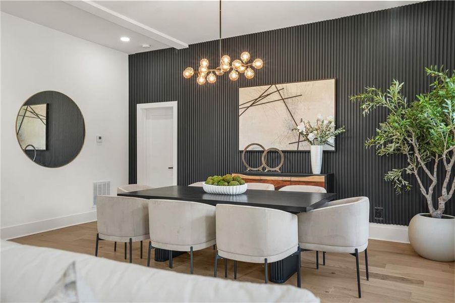 Furnished interior view inside a new home in , Atlanta (Image 7).