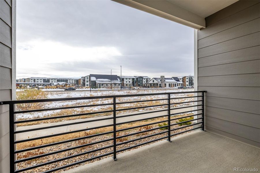 Exterior details and patio area of a home in Gateway Commons, Denver (Image 19).