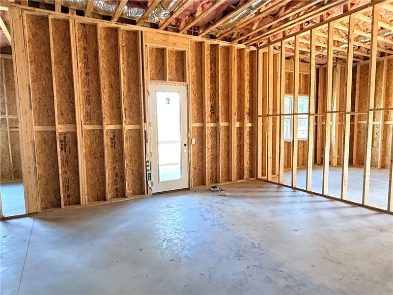 In-progress construction of a new home in , Flowery Branch, GA (Image 42).