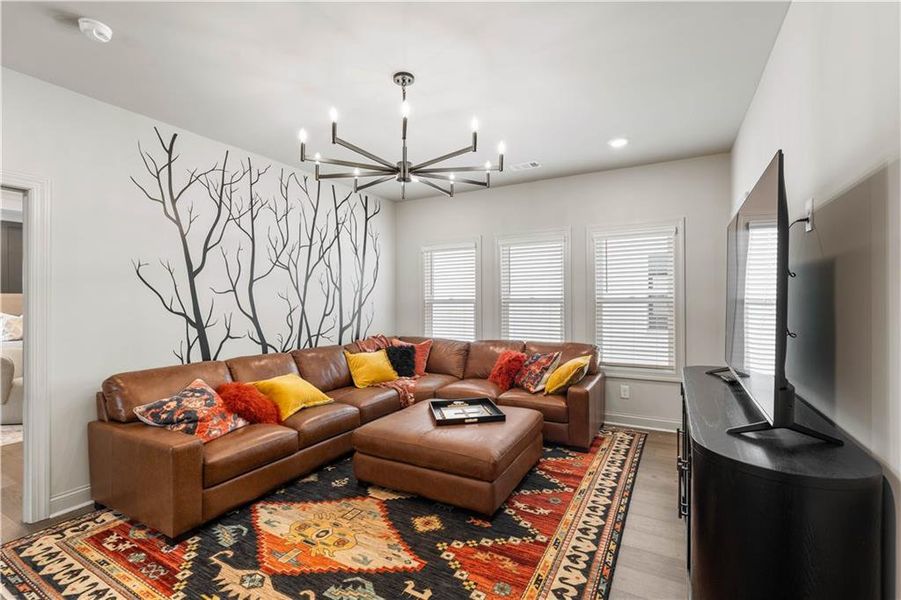 Furnished interior view inside a new home in Palisades, Cumming (Image 17).