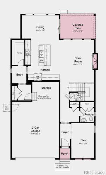 Structural Options Added Include: Covered Outdoor Living and Fireplace