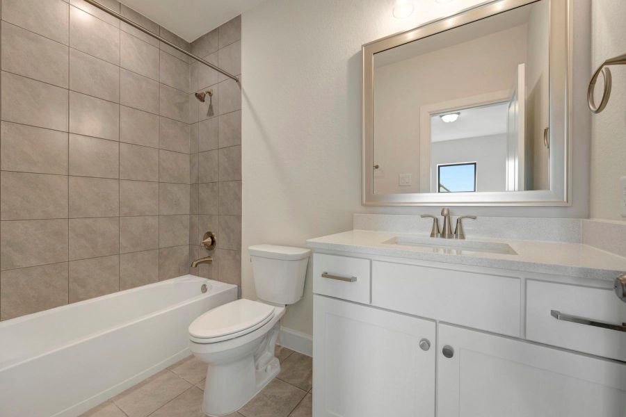 Furnished interior view inside a new home in The Meadows at Imperial Oaks, Conroe (Image 8).