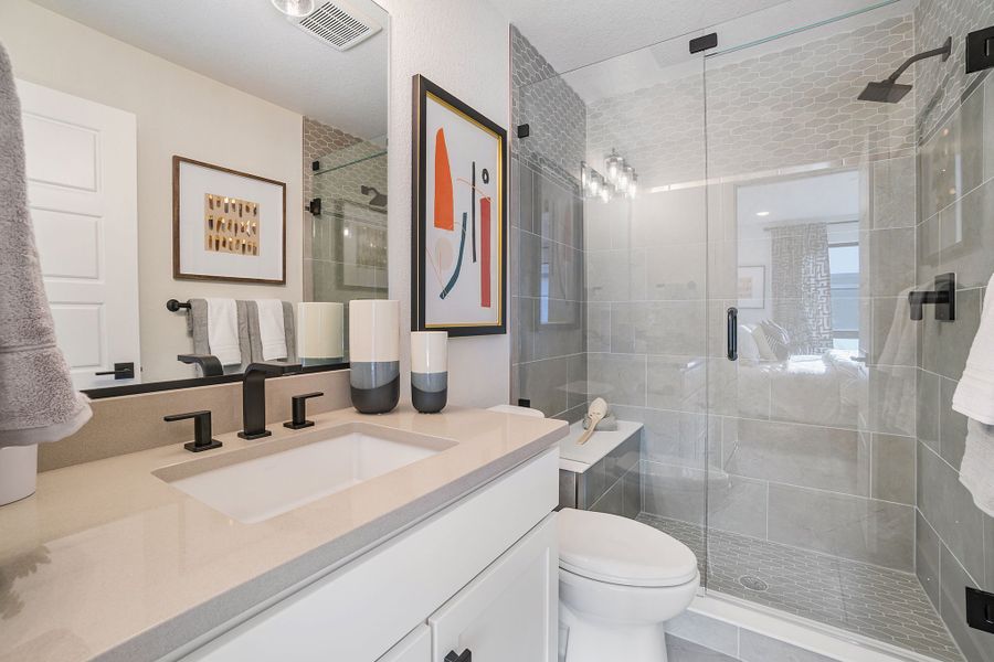 Representative furnished interior of a home built from the Emmet by Lokal Homes in The Commons at Victory Ridge, Colorado Springs (Image 10).