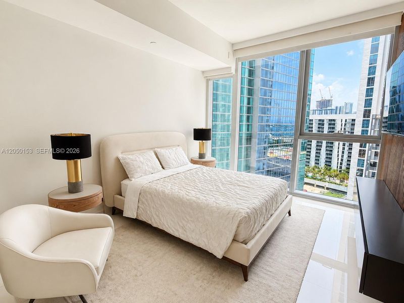 Furnished interior view inside a new home in , Miami (Image 18). Furnished interior view inside a new home in , Miami (Image 18).