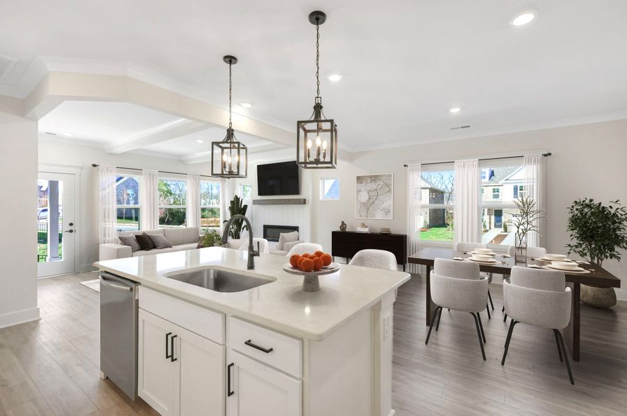 Virtually staged photo of actual home*