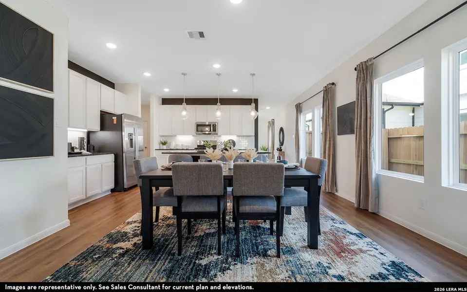 Furnished interior view inside a new home in Katzer Ranch, Converse (Image 21).