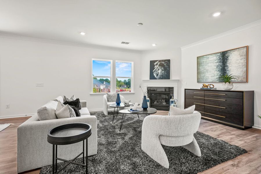 Furnished interior view inside a new home in Stewarts Landing, Charlotte (Image 6).