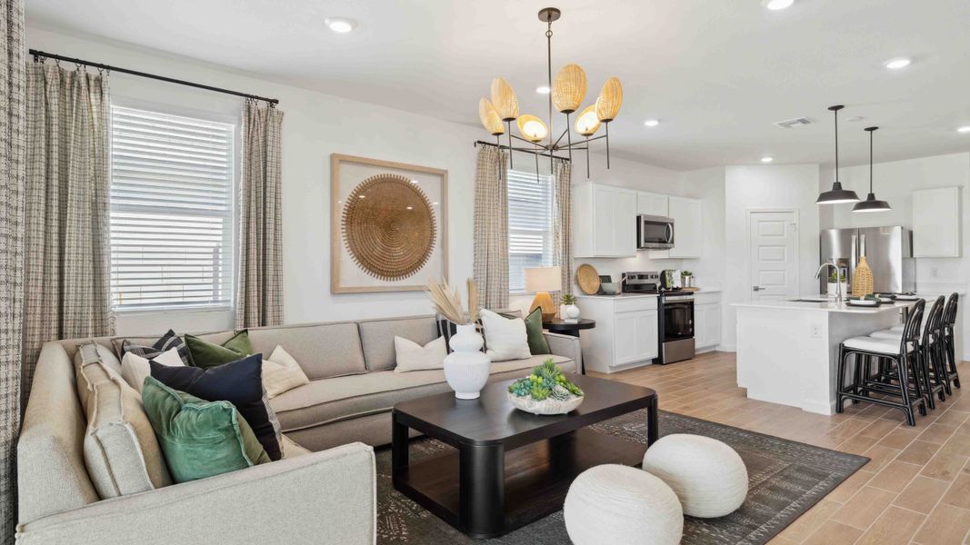 Representative furnished interior of a home built from the Ibis by D.R. Horton in Del Rio Ranch, Avondale (Image 13).