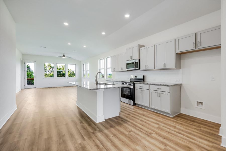 Furnished interior view inside a new home in , Lago Vista (Image 8).