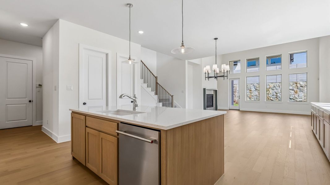 Furnished interior view inside a new home in Painted Tree 50' Series, McKinney (Image 6).