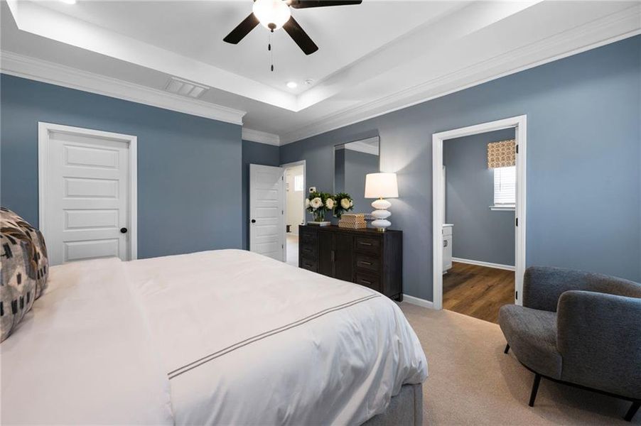 Furnished interior view inside a new home in Townes At The Stiles, Cartersville (Image 10). Furnished interior view inside a new home in Townes At The Stiles, Cartersville (Image 10).