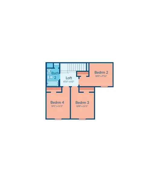 2D floor plan layout of this home in Magnolia Springs, Montgomery, TX (Image 3). 2D floor plan layout of this home in Magnolia Springs, Montgomery, TX (Image 3).