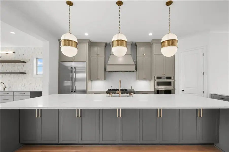 Furnished interior view inside a new home in , Suwanee (Image 9).