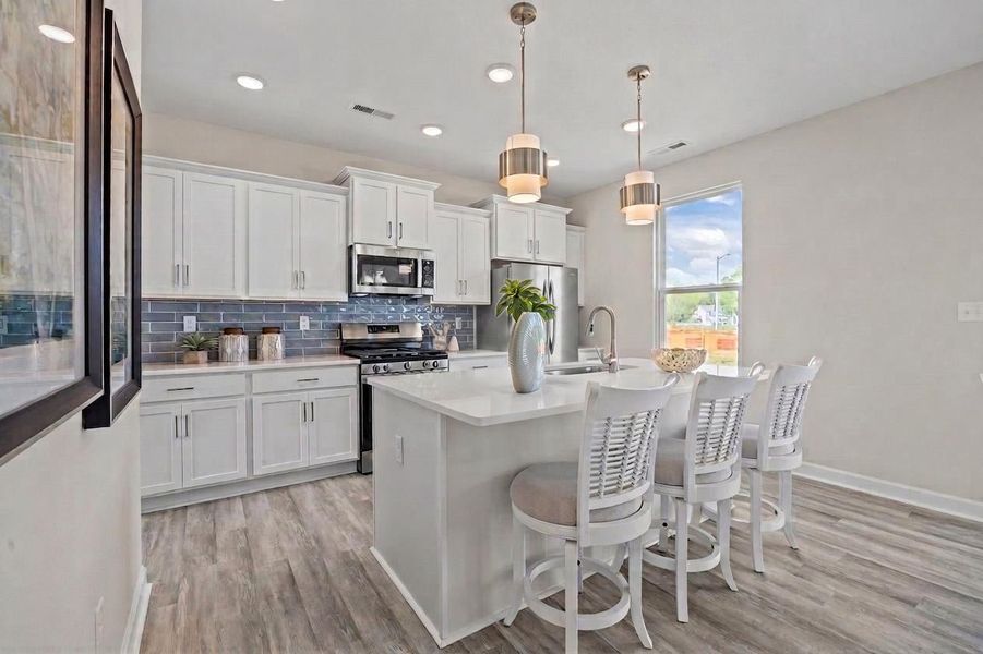 Furnished interior view inside a new home in Neill's Pointe, Angier (Image 6).