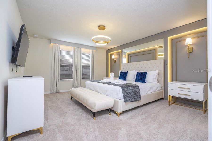 Furnished interior view inside a new home in , Davenport (Image 6).