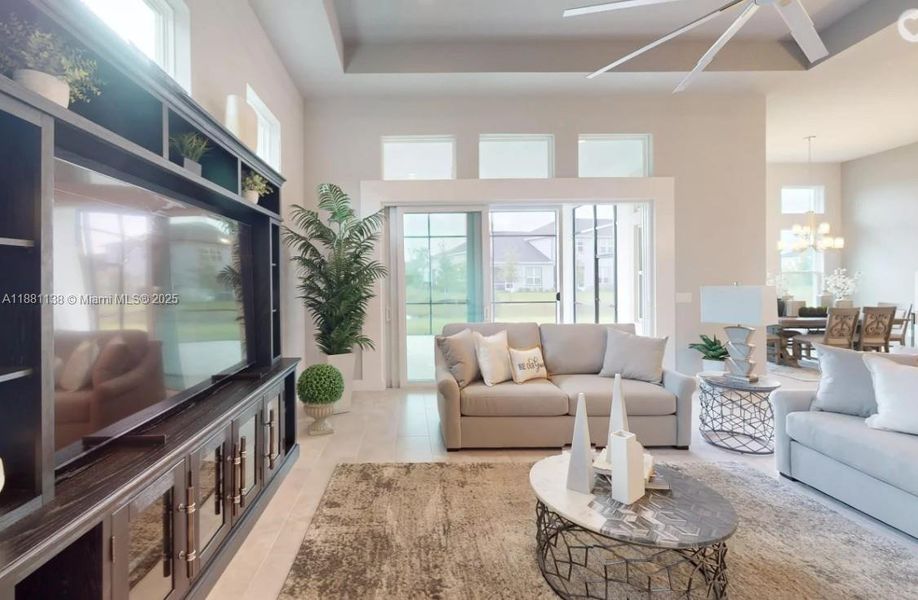 Furnished interior view inside a new home in Westlake Single Family, Ormond Beach (Image 7). Furnished interior view inside a new home in Westlake Single Family, Ormond Beach (Image 7).