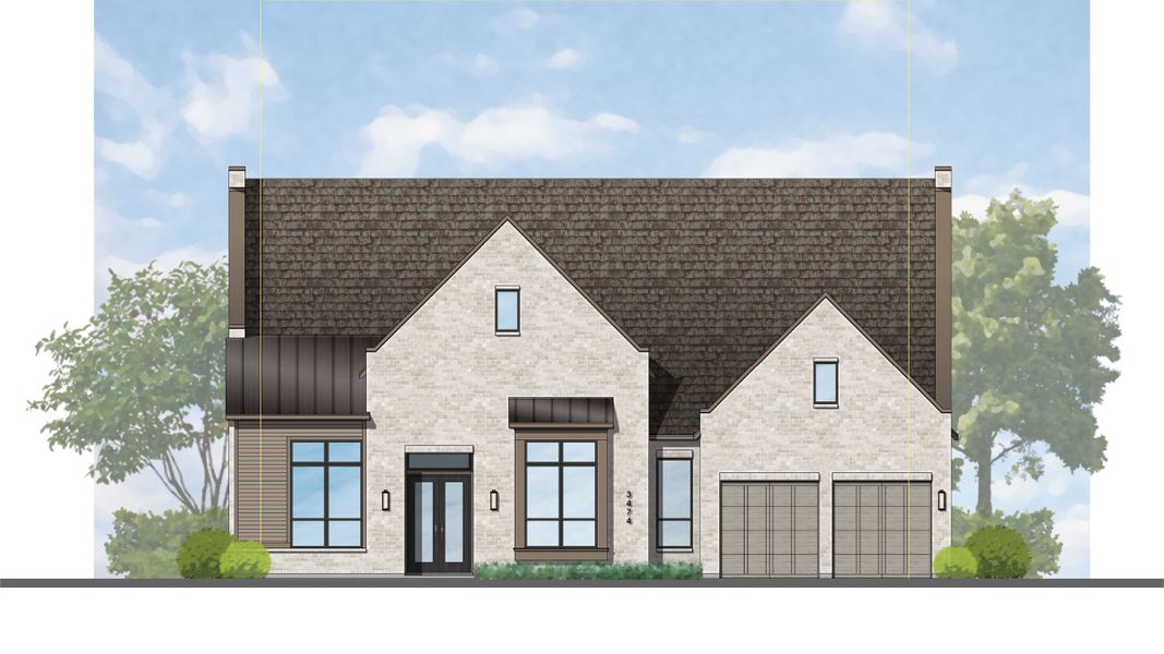 Representative exterior photo of a completed home built from the 804 Plan by Highland Homes in Fulbrook on Fulshear Creek: 80ft. lots, Fulshear, TX (Image 20). Representative exterior photo of a completed home built from the 804 Plan by Highland Homes in Fulbrook on Fulshear Creek: 80ft. lots, Fulshear, TX (Image 20).