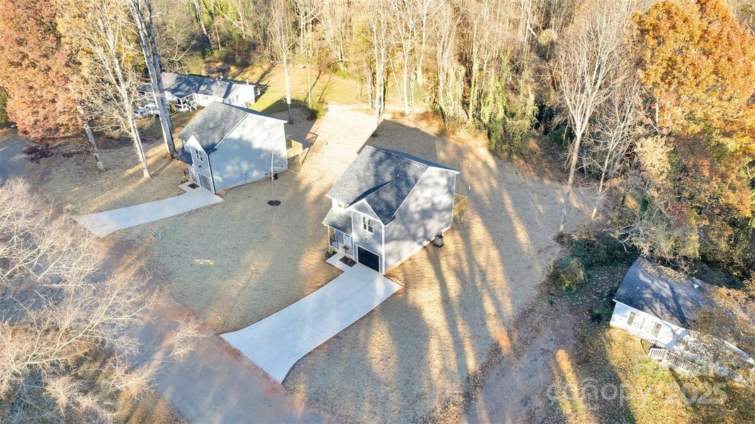 Aerial of New Construction Home