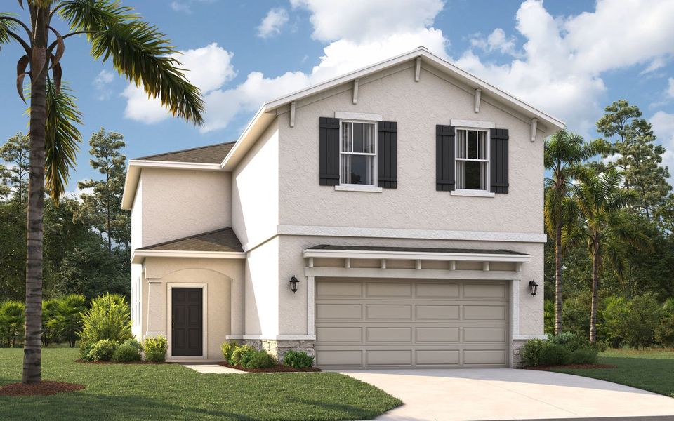 Representative exterior photo of a completed home built from the The Atrium by Stanley Martin Homes in Watermark, Cocoa, FL (Image 15).