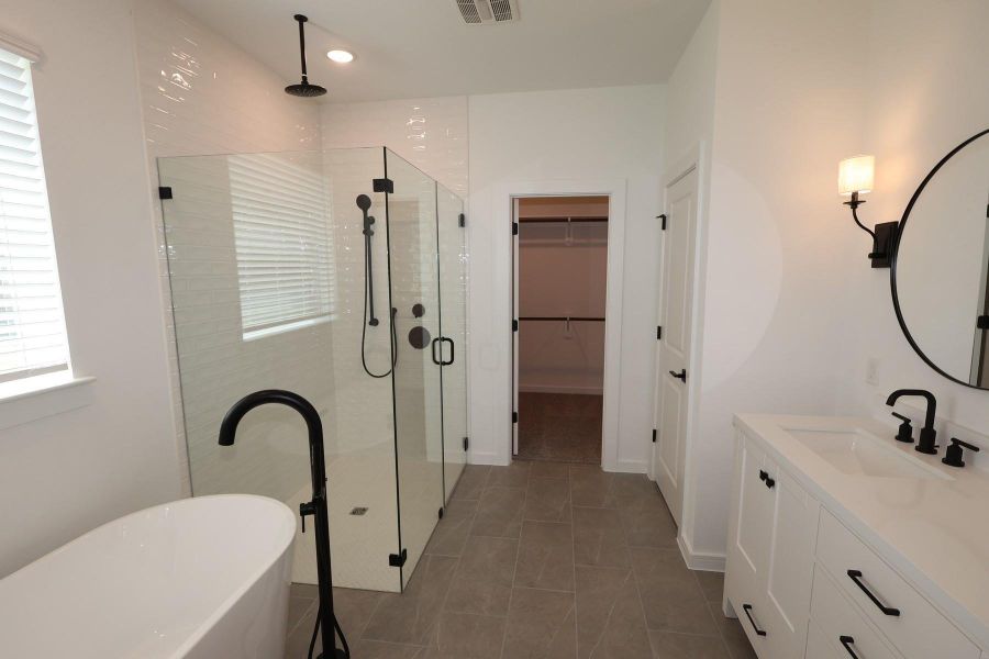 Furnished interior view inside a new home in Tarkington Timbers, Cleveland (Image 13).