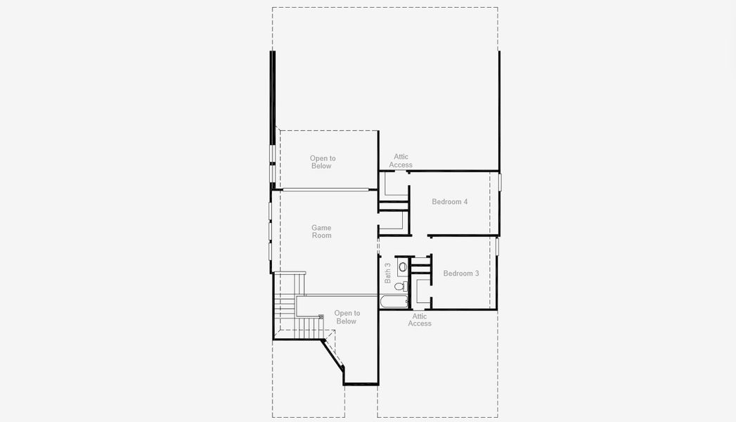2D floor plan layout for the Easton by Coventry Homes in Hillside Village 50', Celina, TX (Image 23). 2D floor plan layout for the Easton by Coventry Homes in Hillside Village 50', Celina, TX (Image 23).
