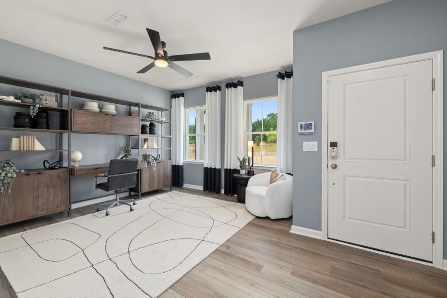 Furnished interior view inside a new home in Cambria, Garner (Image 9). Furnished interior view inside a new home in Cambria, Garner (Image 9).