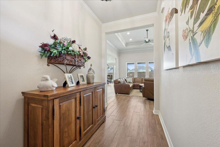 Furnished interior view inside a new home in , Beaumont (Image 28). Furnished interior view inside a new home in , Beaumont (Image 28).