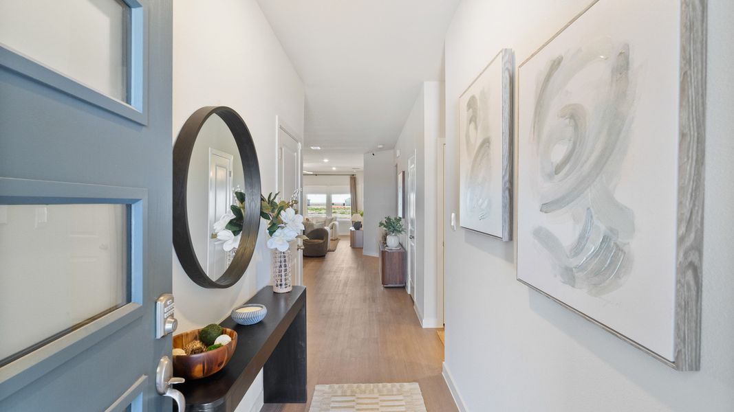 Furnished interior view inside a new home in King's Landing, Corpus Christi (Image 3).
