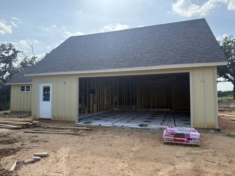 In-progress construction of a new home in Monarch Manor, Poolville, TX (Image 26).