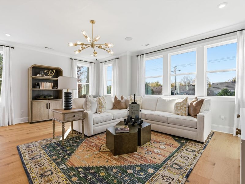 Furnished interior view inside a new home in Ross Farms, Charlotte (Image 13).