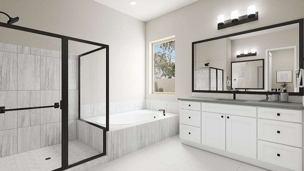 Representative furnished interior of a home built from the Cholla Plan 5541 by Tri Pointe Homes in Blossom Rock, Apache Junction (Image 24).