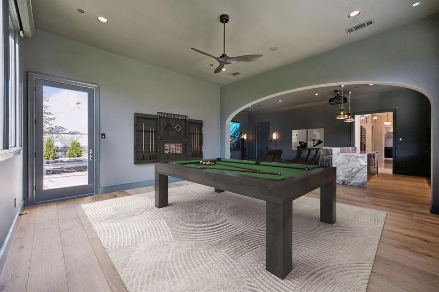 Room is virtually staged