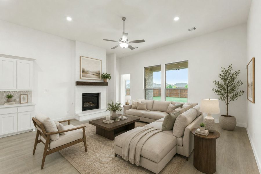Furnished interior view inside a new home in Park Trails, Forney (Image 16).
