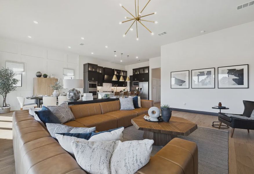 Plan 5029 Great Room - Staged - 7 of 21