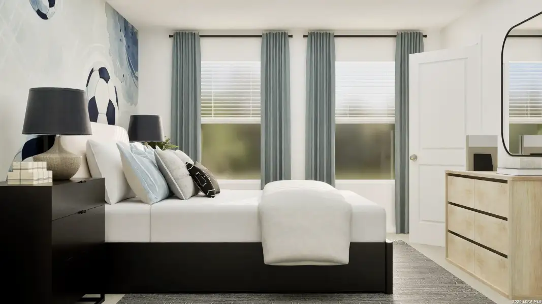 Furnished interior view inside a new home in Summerlin, San Antonio (Image 10).