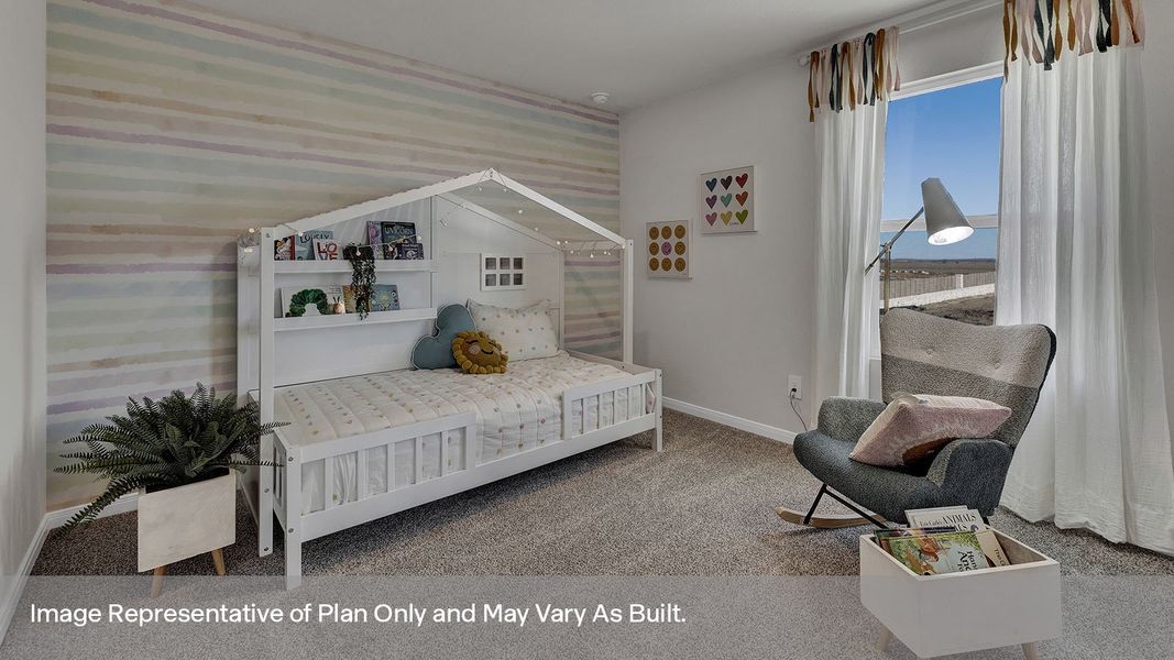 Furnished interior view inside a new home in Whisper South, San Marcos (Image 20).