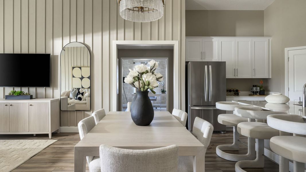 Representative furnished interior of a home built from the Jazmin by Casa Fresca Homes in Pasadena Landing, Wesley Chapel (Image 8).